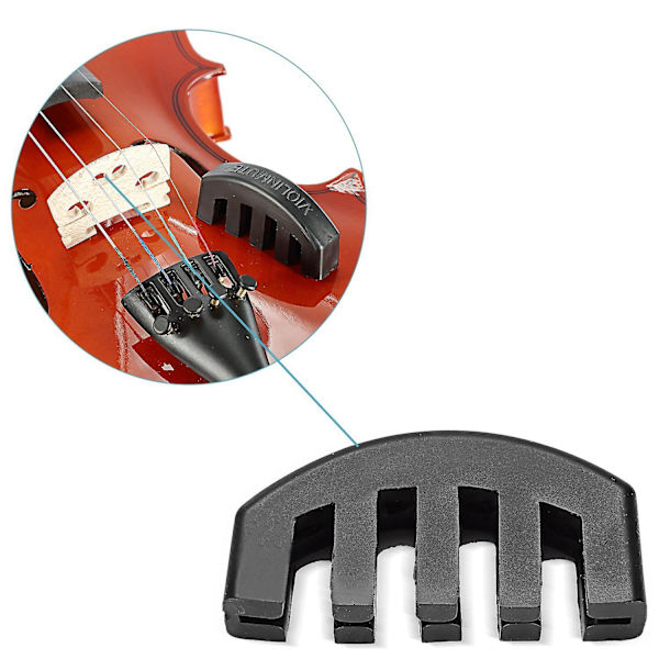 Gummi Violinøvelsesdæmper, Sort