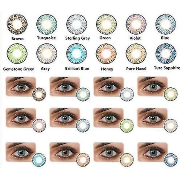 1 par ögonfärgslinser Kosmetiska kontaktlinser färgade kontakter
