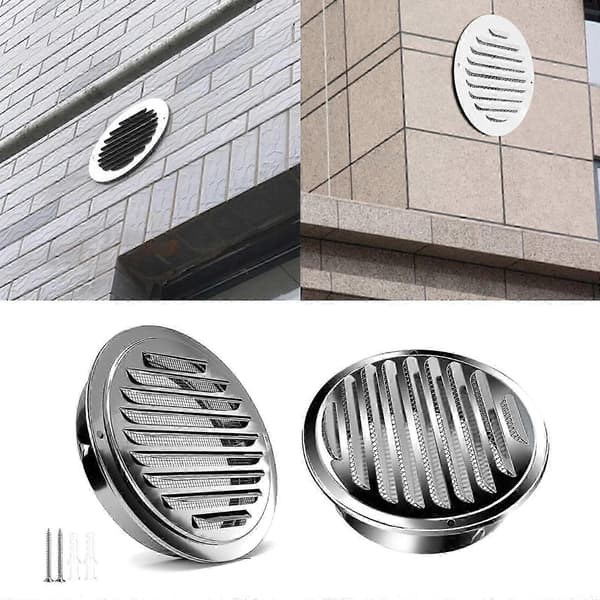 Multifunksjonell Vanntett Rund Robust Ventilasjonsrist i Rustfritt Stål kompatibel med Sikker og Effektiv Garasjeventilasjon 160mm