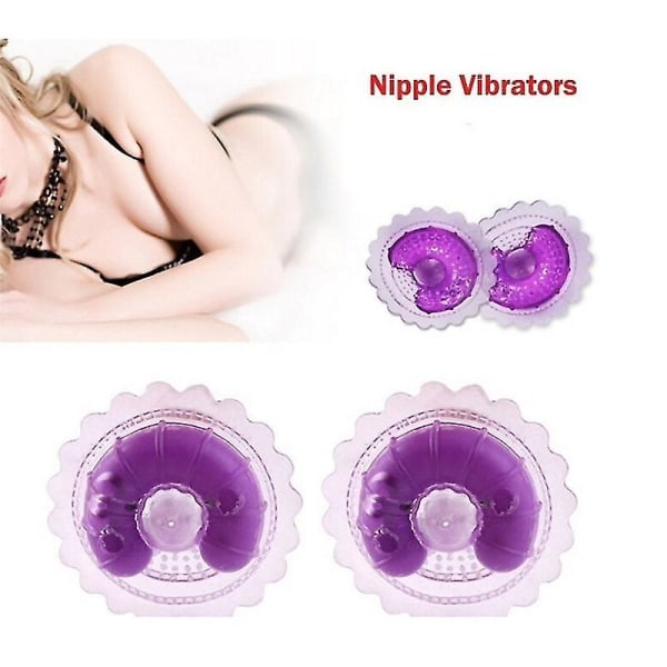 2 X Silikone Bryst Massage Vibratorer Nipple Stimulation Enhancer Sexet legetøj Kvinder