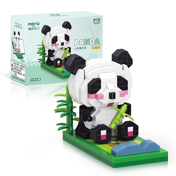 Panda Byggeklodser Læringsspil til Udvikling af Kognitiv Fleksibel Fantasi til Børn Over 8 År Kreativ og Kærlig Gave til Kæreste Verde