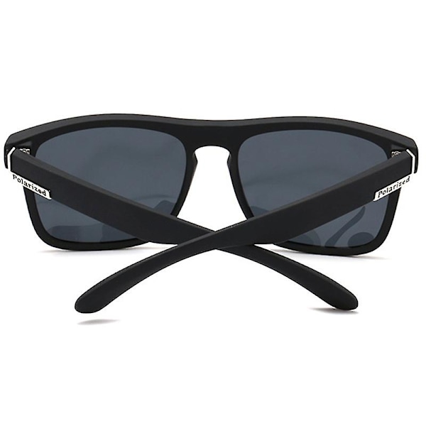 Firkantede solbriller Solbriller Retro Goggles Eyewear Black Silver Frame Grey Lenses