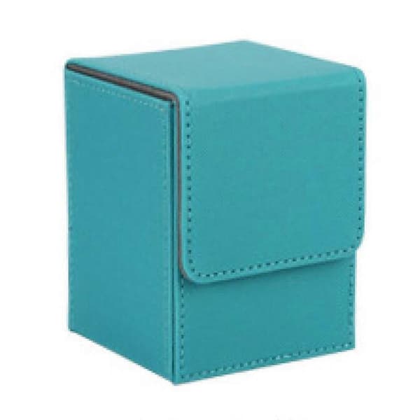 Kortetui Deck Box til kort med sleeves Deck Game Box til Yugioh MTG Binders: 100+, Himmelblå