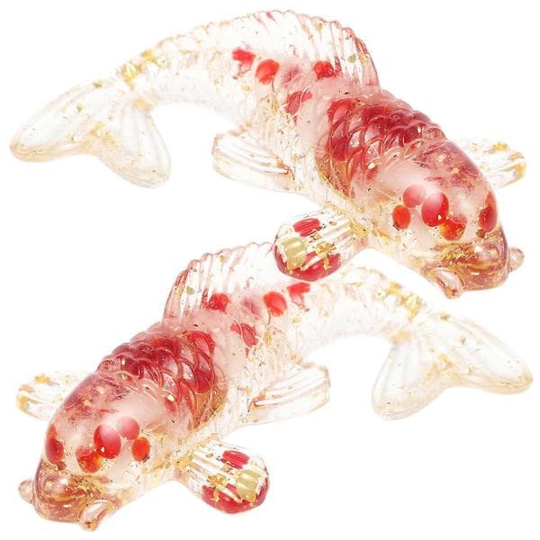 2 stk. liten krystallfiskfigur Krystallfiskfigur Bordfiskdekorasjon Fiskepynt
