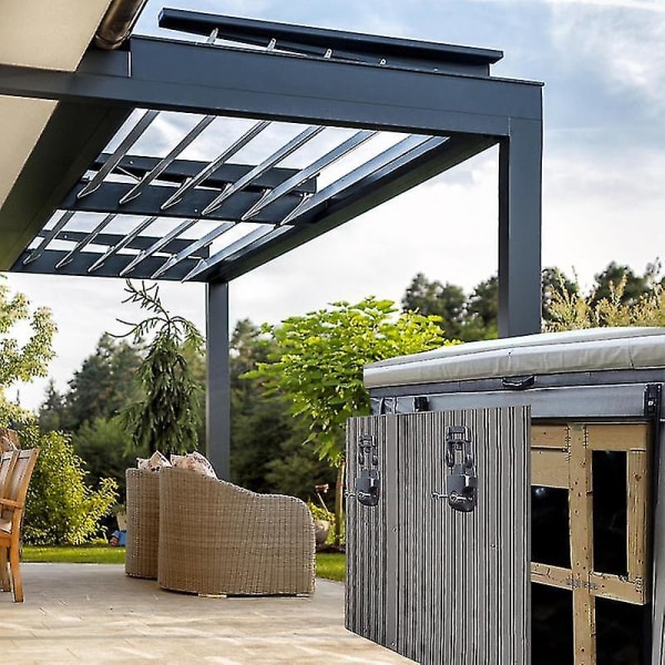 Dekselstropper til boblebad Spa Secure Belte Heavy Duty Universal Justerbar feste for de fleste firkantede/runde badekar