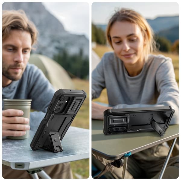 Tech-Protect Samsung Galaxy A17 Kuori Kevlar Cam+ Musta 130