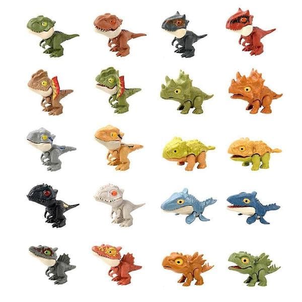 Dinosauroverraskelse Blindpose Leketøy Fingerbit Dinosaurfigur Samleobjekt Mini Modell Gaveeske Festgave til Gutter og Barn