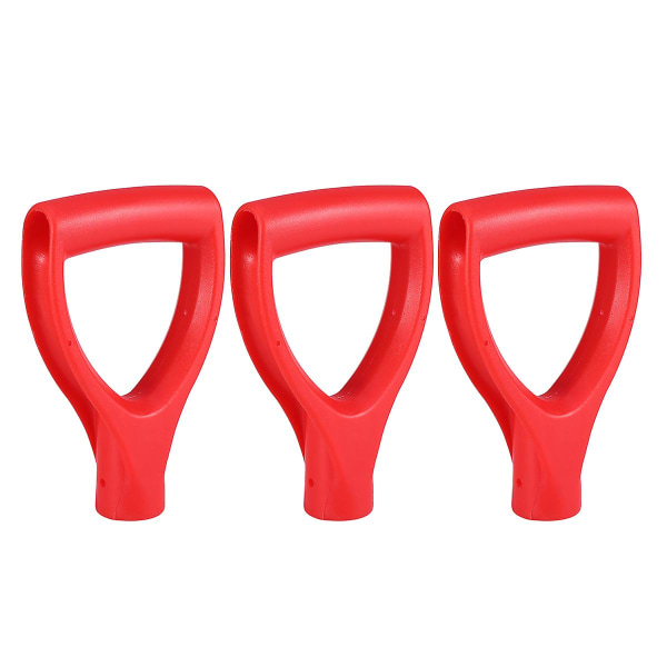3 st Vagnshandtag Spade Handtag Byte av grepp D Grip Handtag Rake Handtag Grep Snöborttagning Spade Handtag Red