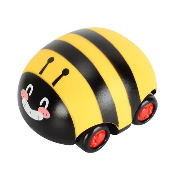 Træk-Tilbage Insektsbil Robust Crash-resistent Legetøj Bærbar Babybil til Leg Yellow