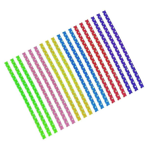 300 stk. plastikposeforseglingswire til gaveindpakning, blandede farver
