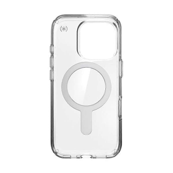 Deksel til iPhone 16 Pro Presidio Støtsikker MagSafe med ClickLock-system Transparent