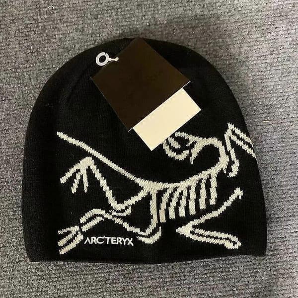 Fuglehoved Sort Toque Hue Orca Sort Merinould Strikket Black