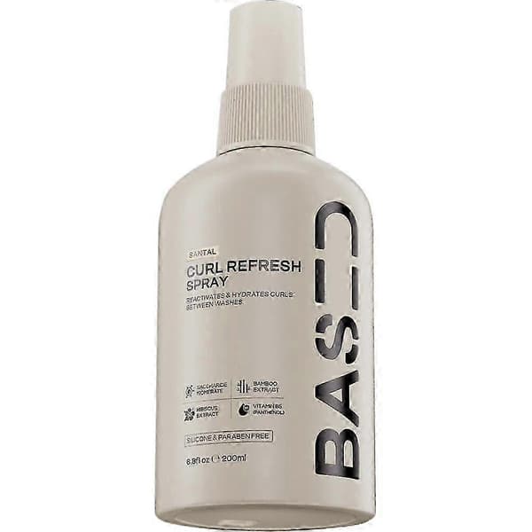 BASED Leave-In Balsam / Curl RefreshSpray 200ml för Alla Hårtyper Slätar ut Friss Curl RefreshSpray