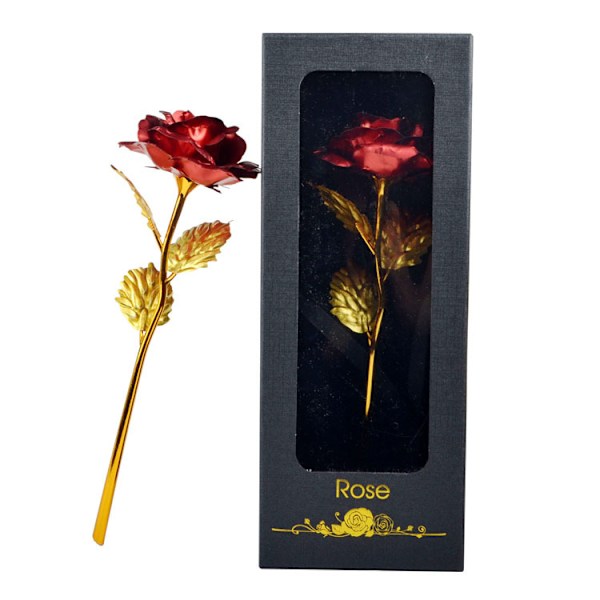 Kreativ gave gullfolie rose morsdagsgave style4
