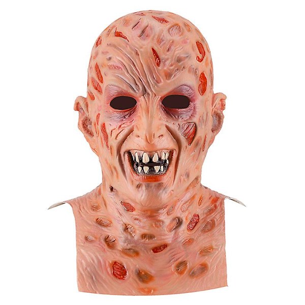 Skrekkvandrende monstermaske zombie skrekk halloween kostyme fest latex full cosplay rekvisitt voksen