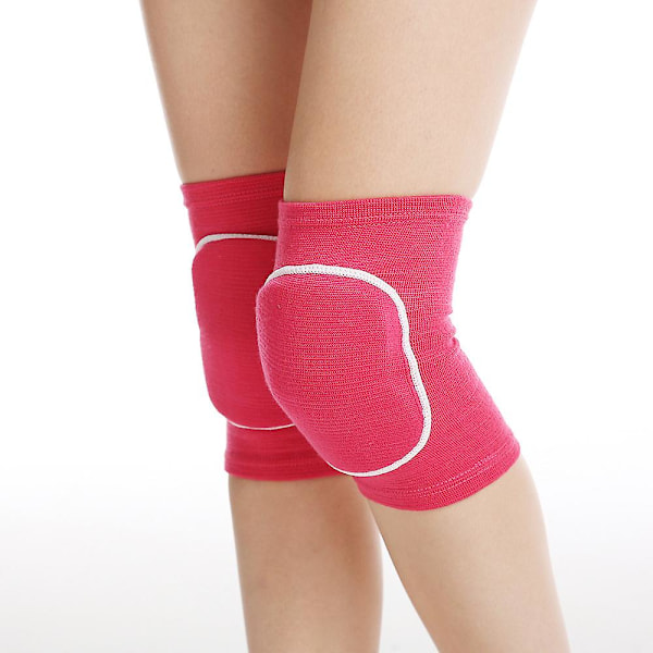 1 Par Halkfria Mjuka Knäskydd Barn Knäskydd rose Red XS