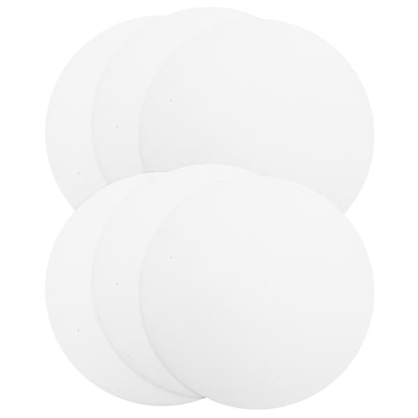 6 stk. hvit downlight-diffuserplate for mykt lys, erstatning i PC-materiale