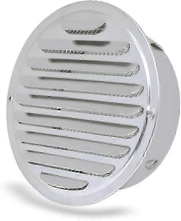Ventilationsrist - Rund Ventilationsrist, Ventilationsrist i Rustfrit Stål, Ventilation med Net, Rund Udstødningsrør Ventilationsrist 10