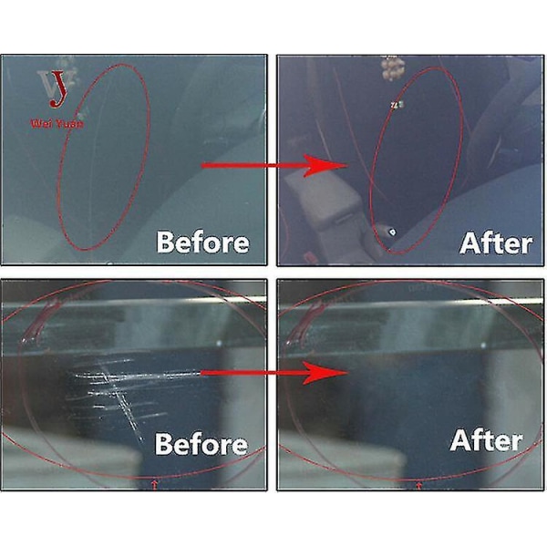 7 stk bilglass poleringssett Frontrute Vindus Riper Remover Reparasjonsverktøy