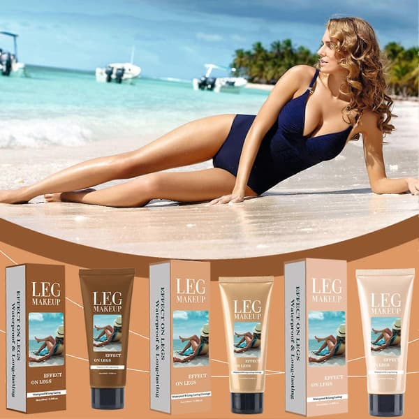 Transfer-Proof Benmakeup Concealer 100ml Fejlfri Kropsfoundation, Langtidsholdbar og Nem at Blende til Ben Light