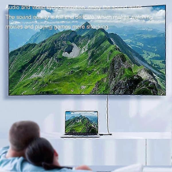 Full HD DP–HDMI-yhteensopiva sovitinkaapeli DisplayPort uros–naaras