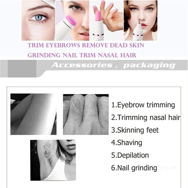 Hårfjerning for ansikt, ansikts epilator for kvinner
