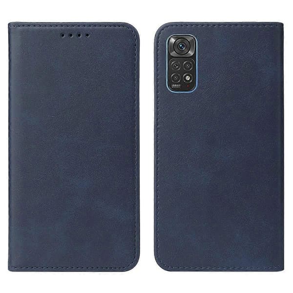 Magnetiskt läderfodral för Xiaomi Redmi Note 11S Blue