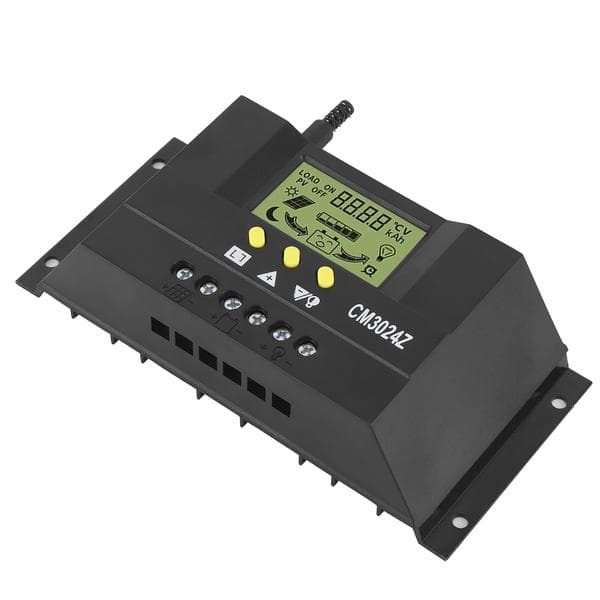 12V 24V 30A Solar Charge Controller PWM LCD-display til hjemme-, industri- og kommerciel brug