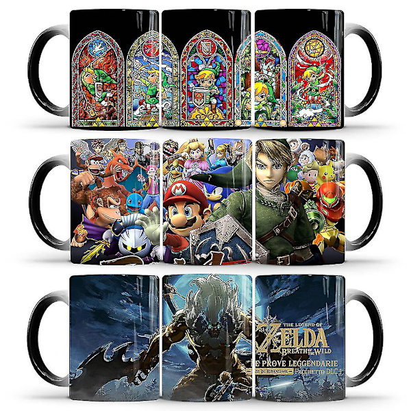 Legend of Zelda Rinku mugg möter värmemissfärgning kopp kaffekopp