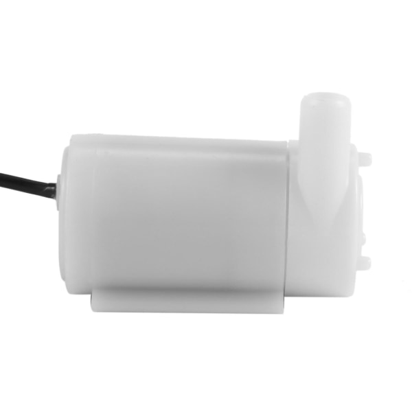 2 stk Mini nedsenkbar vannpumpe DC 2,5-6v lavstøy børsteløs motorpumpe120l/t White