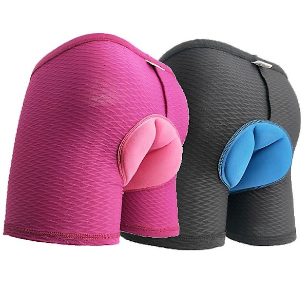 Sykkel Silikon Undertøy Dame Utendørs Sport Bukser Sykkel Trekvart Bukser Sykkel Flat Ben Stretch Shorts Red L