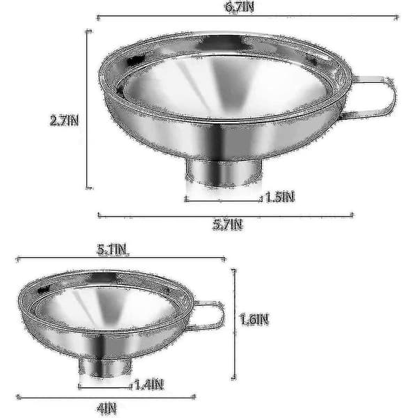 4-delad Konserveringsset, 1 st Konserveringsställ + 1 st Konserveringsburkslyfttång + 2 st Konserverings trattar, Konserveringstillbehör