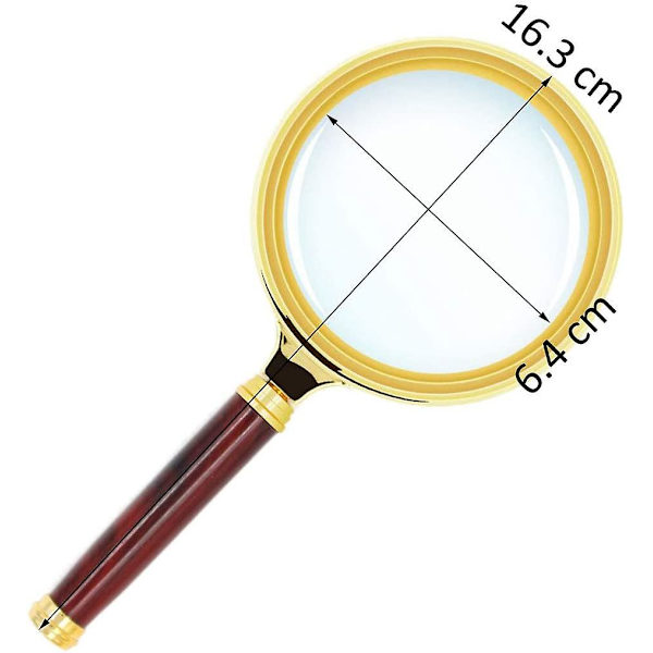 Förstoringsglas 10x Extra Large Lens Läshantverk Smycken Förstoringsglas