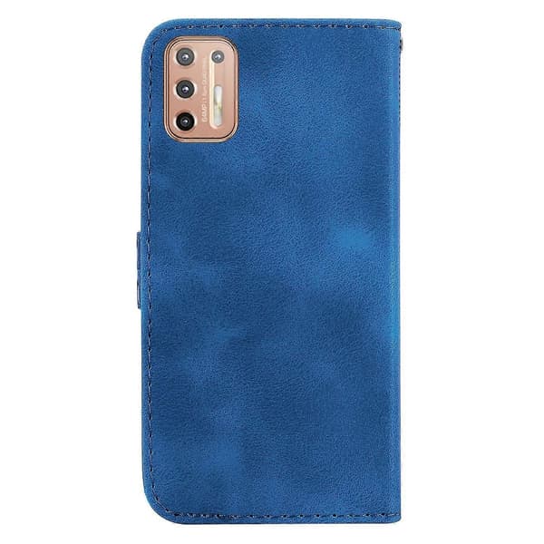 7-formet etui til Motorola Moto G9 Plus Blue