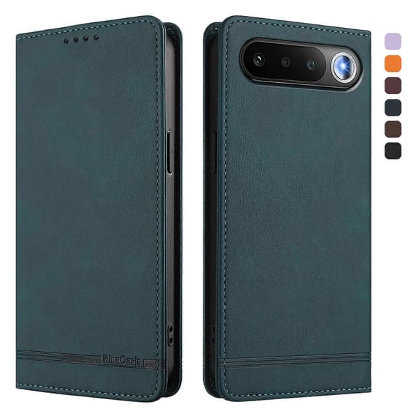 Kompatibel med Realme 16 5G Fodral RINACASIS RC23 RFID Plånboksställ PU Läder Telefonfodral