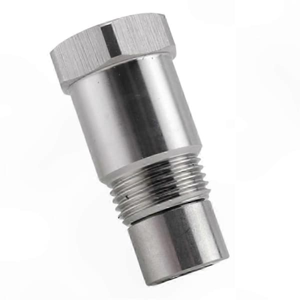 10-pak O2-sensor afstandsstykkeadapter til katalysatorstuds Silver