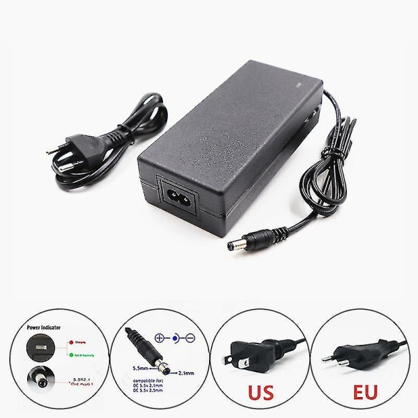 48 V litiumioniakulle 58ah 1000w 13s3p 18650 Li-ion Battery 54,6 V sähköpyörän sähköpyörän skootterin laturi Chargerx1