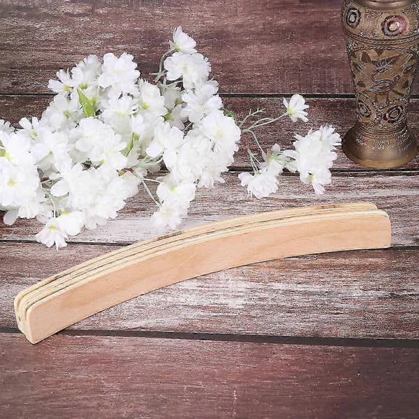 Fotostativ i trebase for spillekort 2 stk. beige slitesterk holder