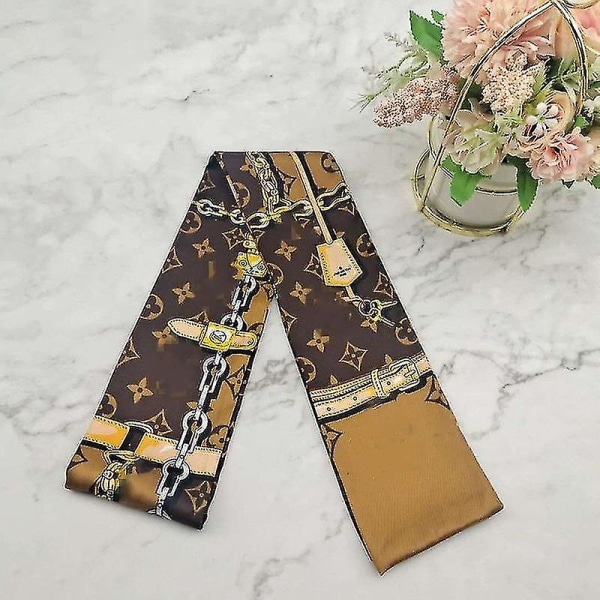 Nytt Tarot Lv Elegant skjerf Vår og høst pannebånd Koreansk Wild Tie Bag Håndtak Bånd Coffee