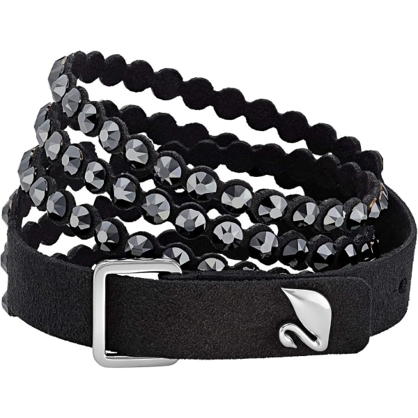 Kvinners skinnutseende Crystal Power armbåndkolleksjon Black