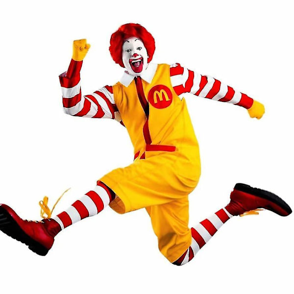 Mcdonald's Cosplay Kostym Halloween Karneval Vuxen XXL