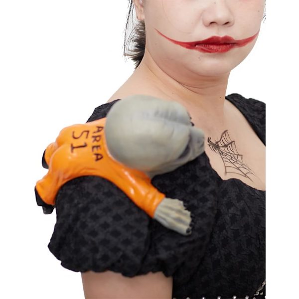 Halloween Party Rolig Axelväska Dockteater för Cosplay Utstyrsel (Pumpkin Axelväska) Ghost Shoulder Sitter
