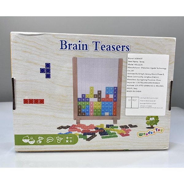 Montessori-leksaker för barn 3 4 5 6 år, transparent hjärngåta pussel leksak intelligens färgglada block, geometrisk pedagogiskt spel present till barn Transparent puzzles