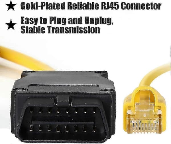3 meter RJ45 ENET OBD2-kabel for F-serie koding Kompatibel med ESYS ICOM ISTA Bootmod3 Bimmercode-verktøy