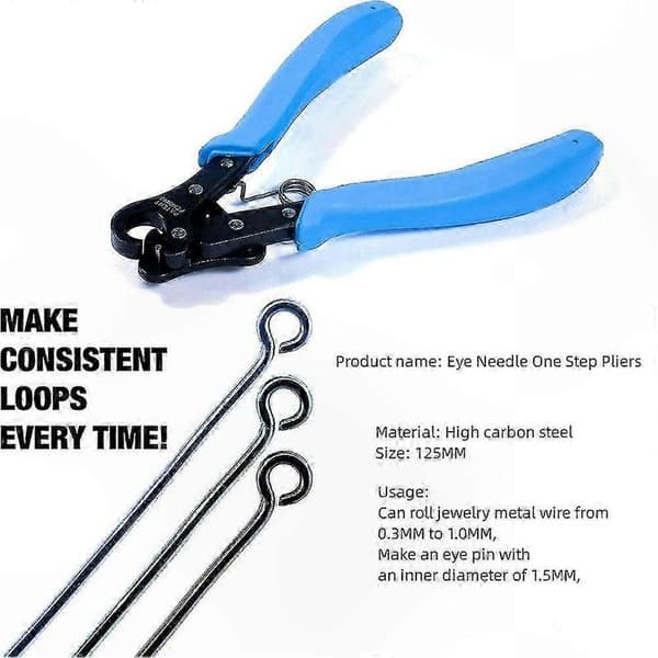 Trådrulle-tangsett for smykkelaging og reparasjon Blue 3mm