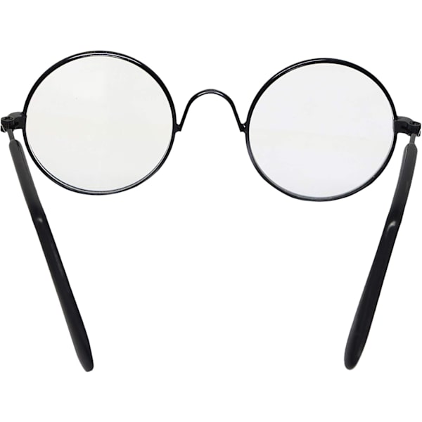 Lemmikin aurinkolasit, klassiset retro-pyöreät metalliset prinssi-aurinkolasit, hauskat söpöt pentu-kissaopettaja-poikamies-cosplay-lasit, lemmikkieläinten valokuvausrekvisiitta Transparent
