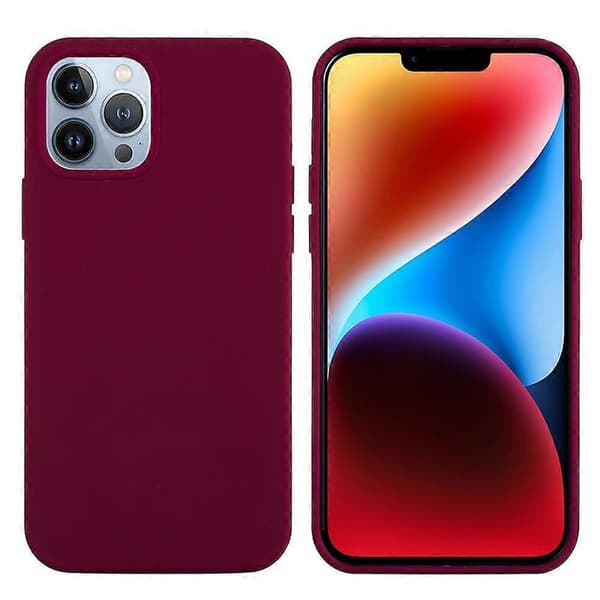 Enfärgat silikonskal för iPhone 15 Violet For iPhone 15 Pro Max