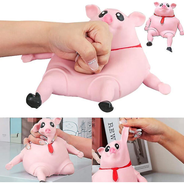 Pig Anti Stress Toy, Pig Squeeze Toys, Creative Decompression Pig, Squeeze Pig Leksak för barn och vuxna