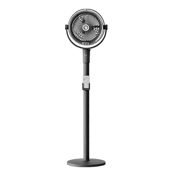 Airs Circulator Piedestalventilator Energieffektiv Stående Ventilator til Stue Kontor Black