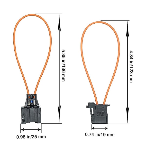 Fiber Most Optic Loop Connector Diagnostic Device Tool Bypass hona och hane adapterpaket med 2